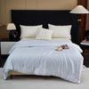 Bijiamen Verona Silver Thread Jacquard Tussah Silk Quilt