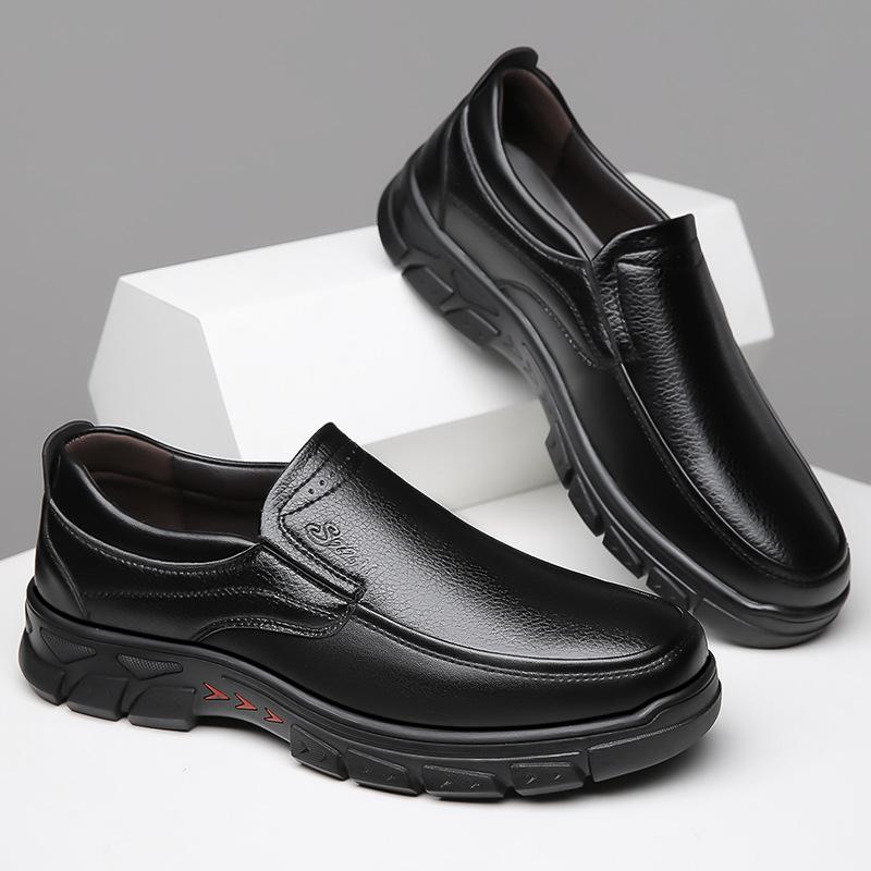 Men's Loafers Fashion Handmade Cowhide Leather Shoes Breathable Business Casual Shoes for Men Oxford Office Shoes Zapatos Hombre