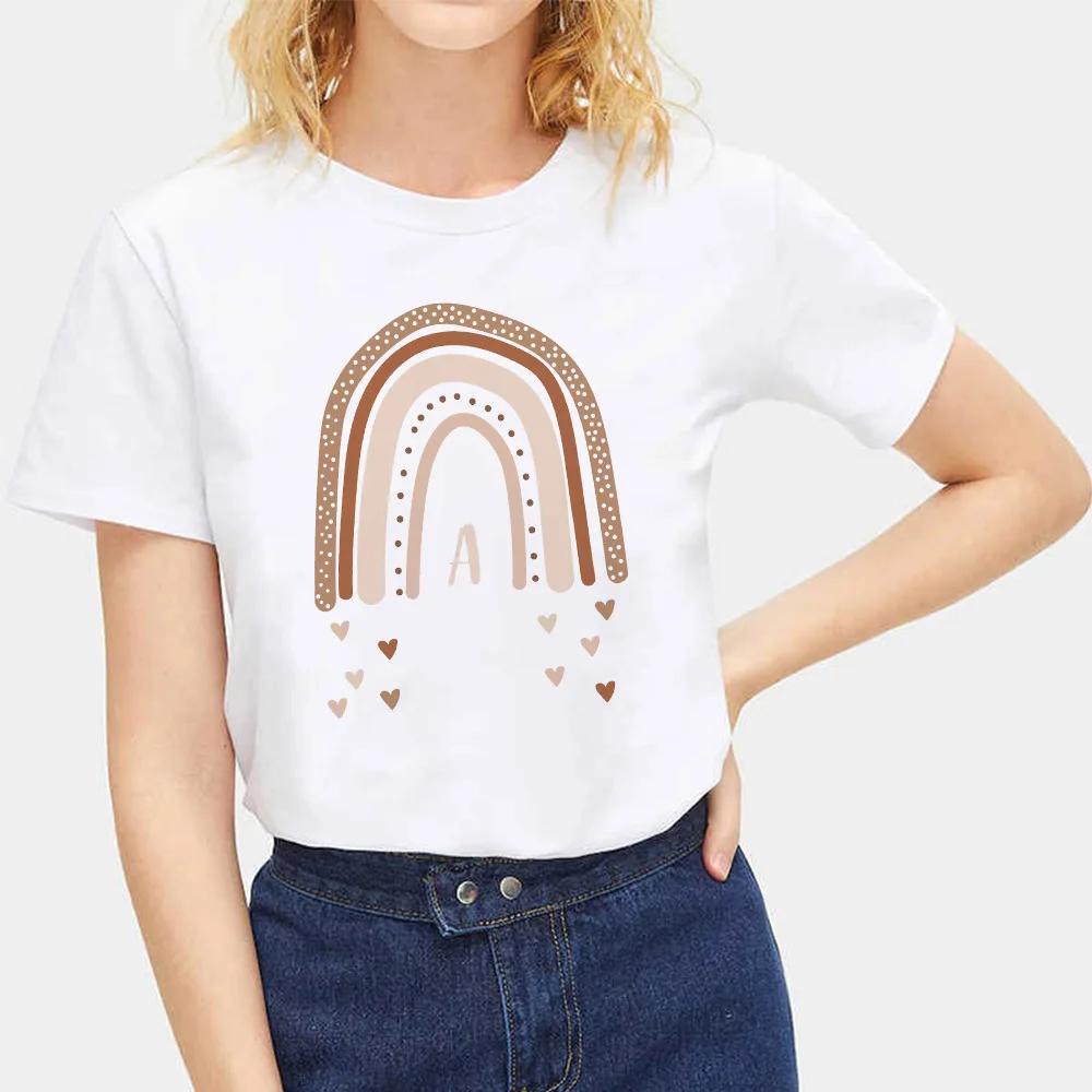 Trendy Rainbow Teacher Design Sense Short Sleeve Tshirt Unisexs Womens Large Size Crewneck for Boys Girls Children