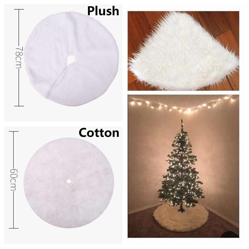 Cartoon Floor Mat Aprons Home Decor Plush Cotton Xmas Ornament Christmas Trees Skirt