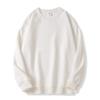 2025 Winter Men's Pure Color Cotton Round Neck Hoodie - Trendy Couple Youth Pullover with Print