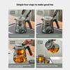 Gianxi Elegant Cup Tea Pot One Click Tea Separation Large Capacity Household Lazy Glass Tea Set