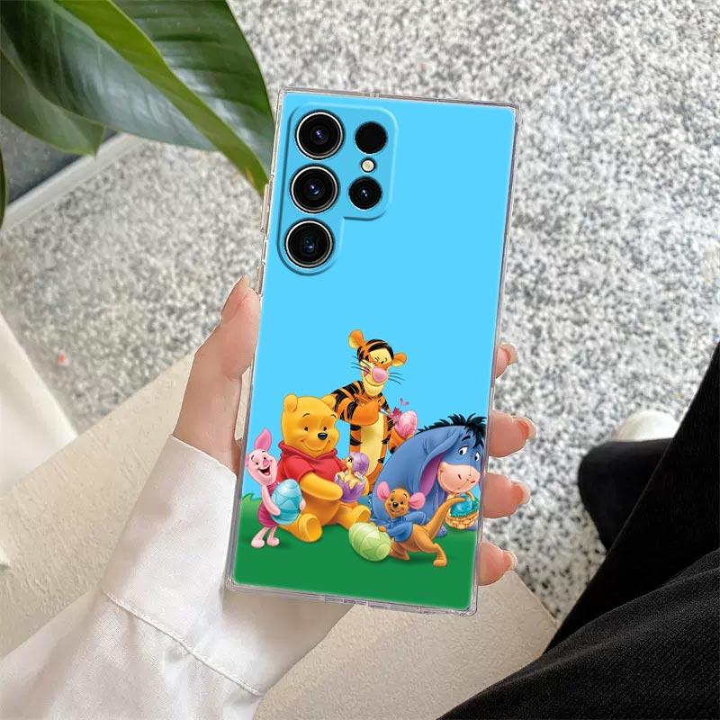 Winnie Pooh Tigger Eeyore Piglet Nature Transparent Case For Samsung Galaxy S26 S25 Ultra S24 S22 S26 Plus S20 S23 S21 FE Cover