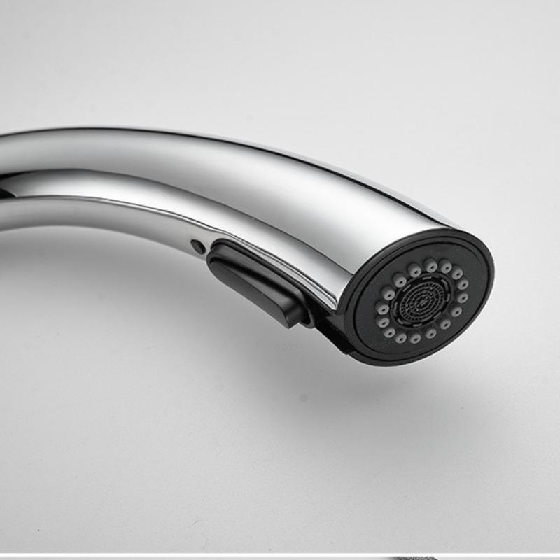 Pull Out Kitchen Sink Faucet Deck Mounted Stream Sprayer Nozzle Kitchen Hot Cold Mixer Taps x