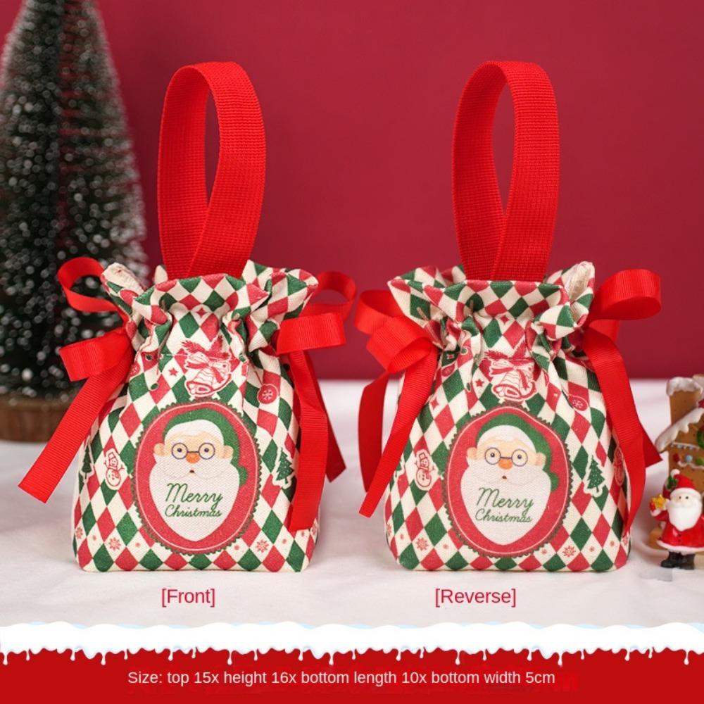 Sac de bomboane de nuntă de mare capacitate, cutie de bomboane cu desene animate, portabil, sac de cadouri de Crăciun, petrecere de nuntă