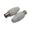 Solderless Male TV Plug, RF Connector, Video Cable & Antenna Straight Plug