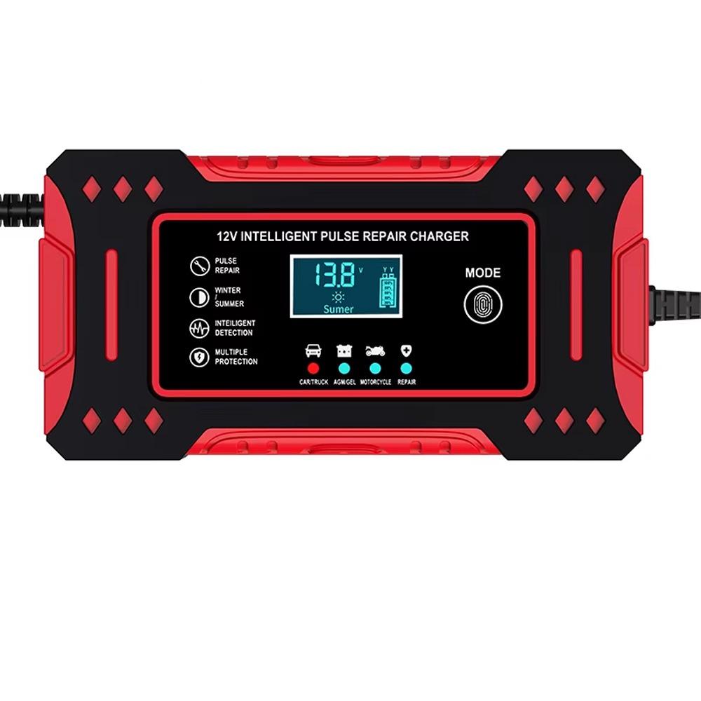 6A Output Motorcycle Battery Charging Unit Pulse Repair Battery Charger 12V  Motorcycle Maintenance