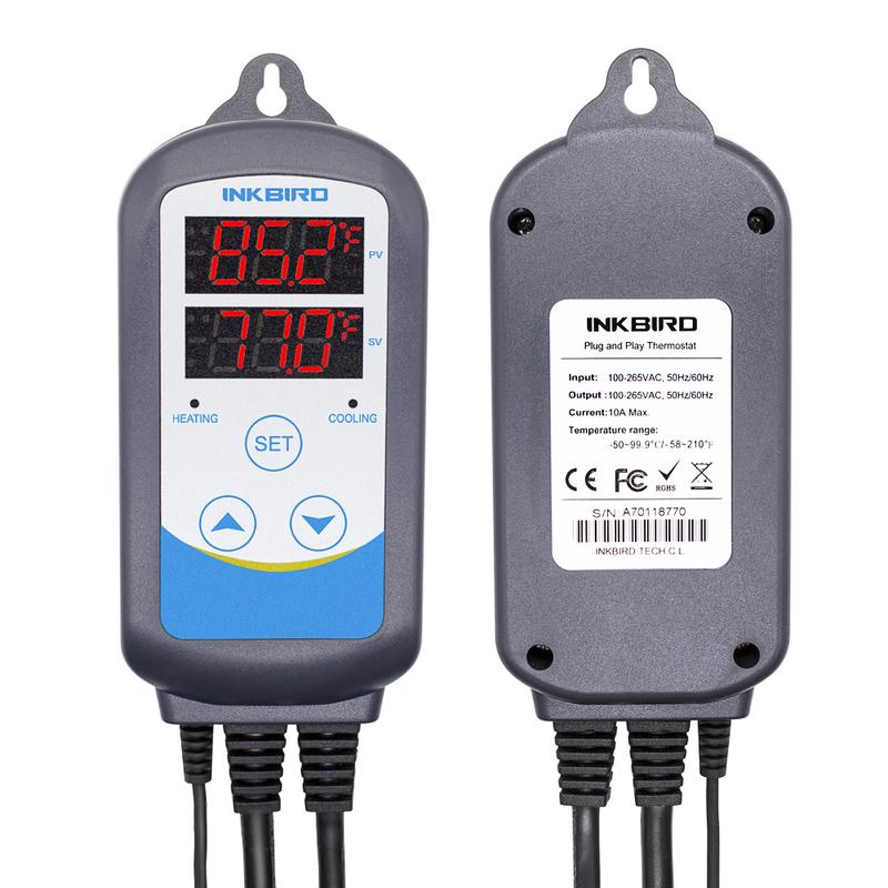 INKBIRD Heating Cooling Pre-wired Temperature Controller 3 Types EU Temperature Controller of ITC-306 , ITC-308 , ITC-310T-B