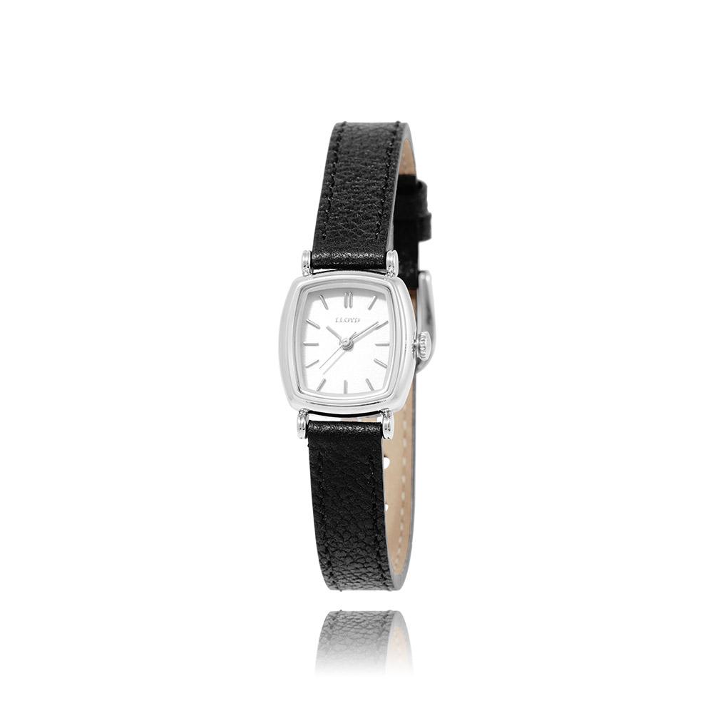 

LLOYD Modern Square Black Women s Leather Watch LL2G23101ISB