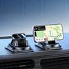 Supporto per Telefono da Auto Rotante a 360°, Materiale ABS con Base Antiscivolo, Adatto per Cruscotto, Ideale per l'Uso in Auto, Uffici e Case