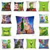 Cozy Grinch 3d Printing Christmas Pillow Case In Super Soft Peach Skin For Festive Sofa Decor