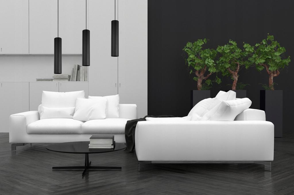 MODERNE DECKENHÄNGELEUCHTE SCHWARZE LED-LAMPE