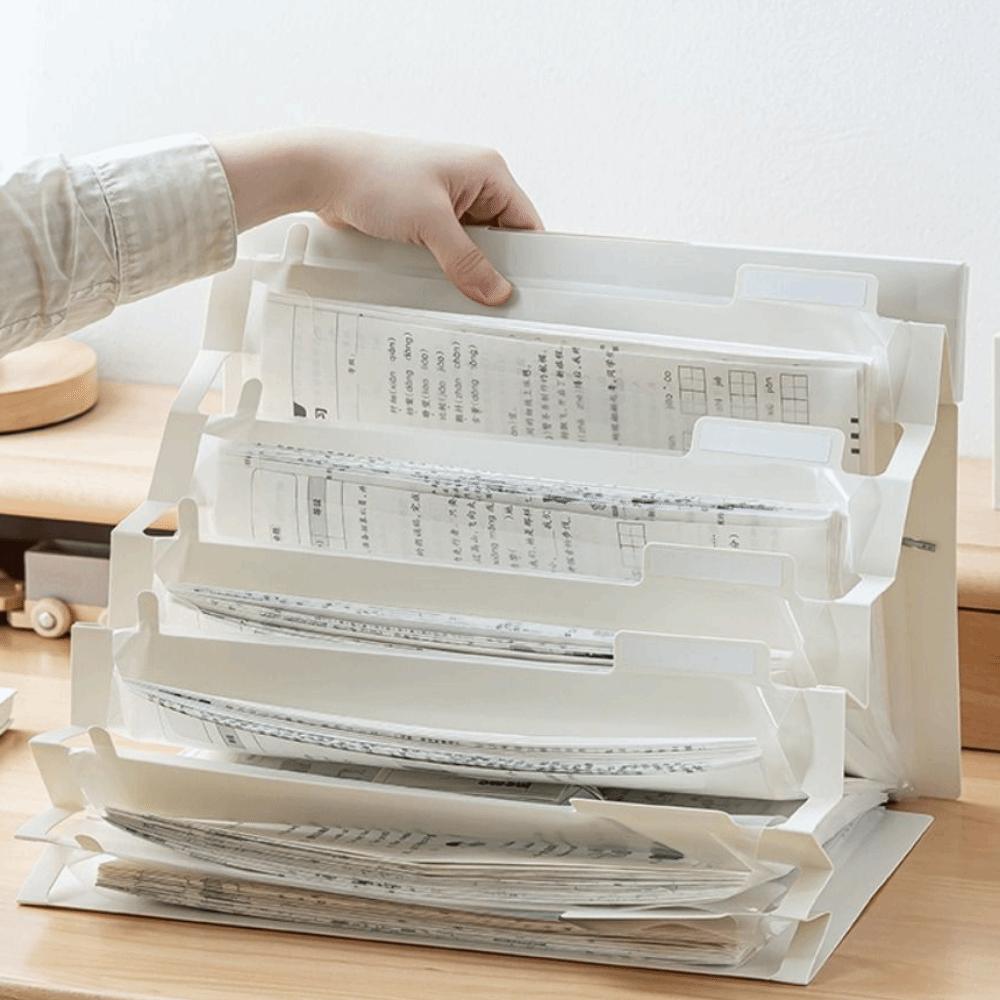 A4 Wall Hanging File Organizers Large Capacity Expandable Documents Case  Space Saving