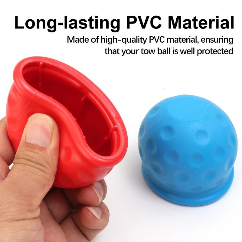 Housse de protection pour boule de remorque de voiture, housse souple pour boule de remorque de yacht, boules d'attelage de remorque colorées, housse sphérique en PVC