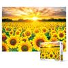 1000 Piece Jigsaw Puzzle - Golden Sunflower Field, Popular Korean Puzzle