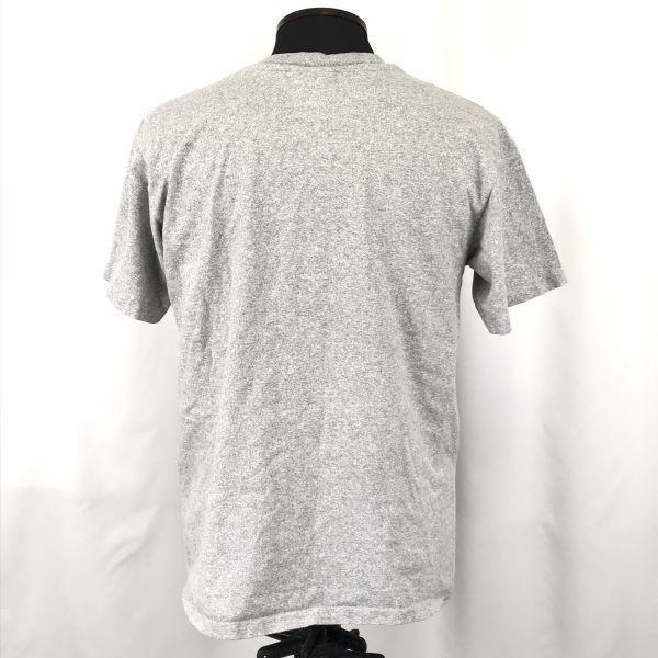 90s Rare Vintage USA Made / Disney World / Short Sleeve T-Shirt / Mickey Mouse Embroidery [Men’s M / Gray](USED)