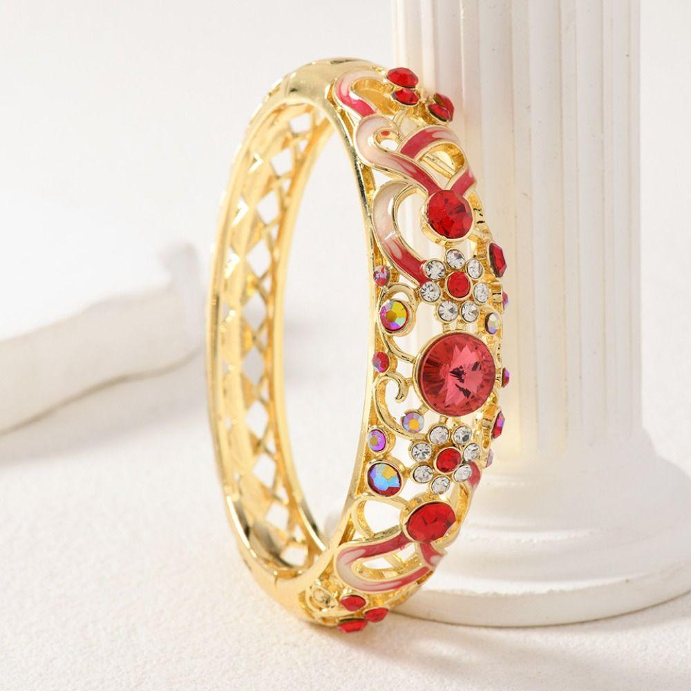 Chinese Beijing Cloisonne Bracelet Traditional Vintage Ethnic Bangles  Jewelry