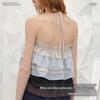 unifree Korean Style Polka Dot Patchwork Mini Skirt