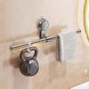 Punch-free Towel Rack Suction Cup Slipper Storage Shelf Portable Bathroom Hanging Rod