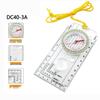 DC40-3A Orienteering Compass with Soft Rubber Grip, Magnifying Glass, and Map Scale