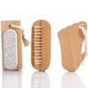 Wooden Cleaning Nail Brushes Manicure Pedicure Soft Remove Dust Nail Brushes File Care Tools With Hanging Rope Exfoliating