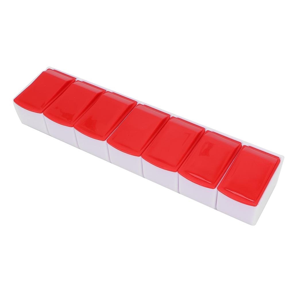 Portable 7 Days Pills Case Weekly Pills Organizer Travel Daily Pills Container for Capsule Supplements Vitamin Pills
