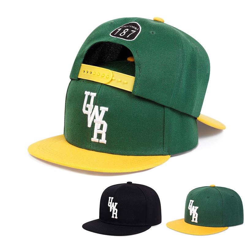 

Unisex UWR Letter Embroidery Hip-hop Hats Spring Autumn Outdoor Adjustable Casual Baseball Caps Trucker Caps Sunscreen Hat чорний