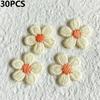 30PCS Multicolor Mini Flower Appliques Embroidered Flower Appliques DIY Clothes Sewing Supplies Headwear Decor Patches