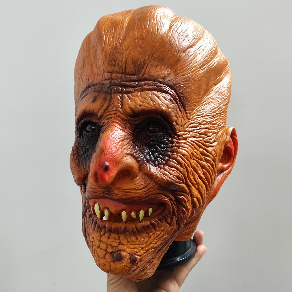 

Pumpkin mask cos Halloween Horror Easter Haunted House Costume Latex Funny Prank Props Pumpkin Headgear Pumpkin head