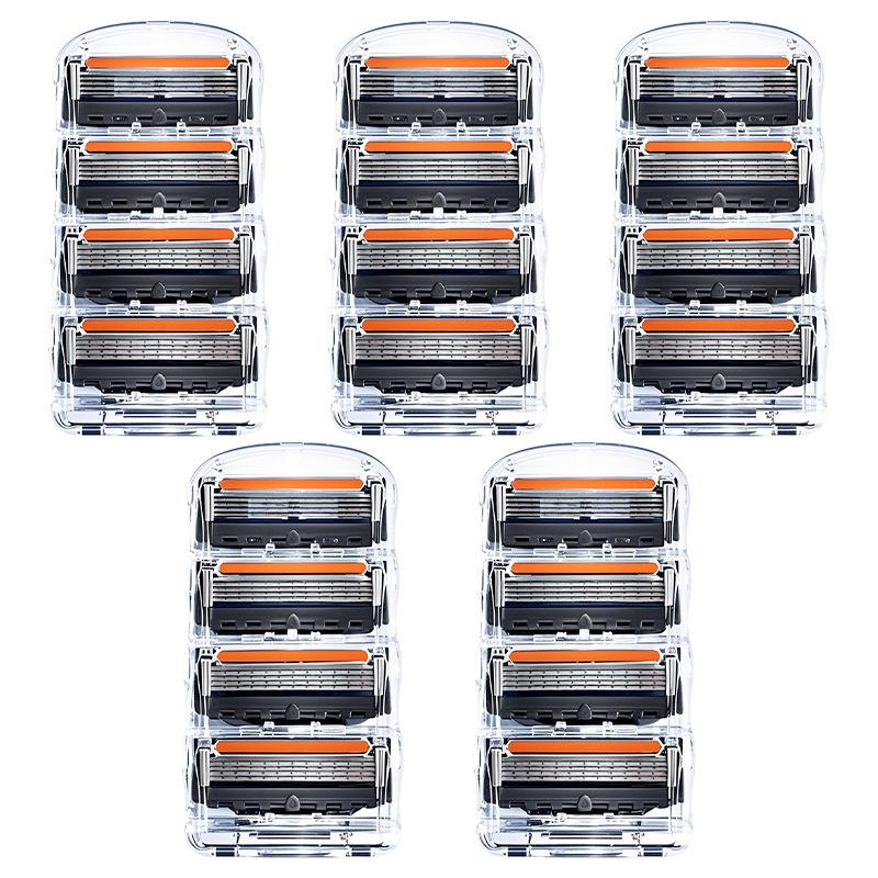 Gillette Manual Razor, Five-Layer Universal Hair Removal & Face Shaver with Rotating Head.