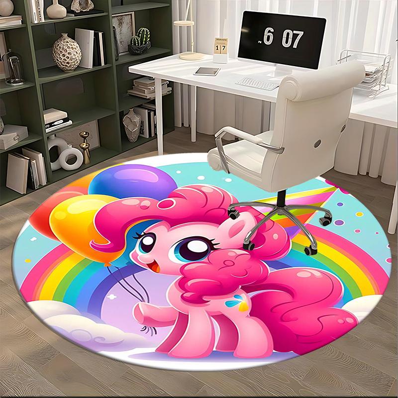 Pinkie Pie,Balloon Party Chair mat Round Rug Office carpet, Non slip, Suitable for Living Rooms, Bedrooms,Decor1205646a