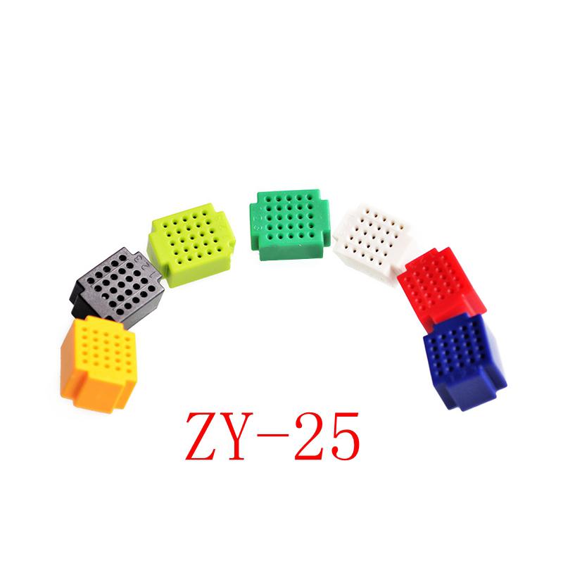 

7PCS Mini Solderless Breadboard ZY-25 ZY-55 Bread Board PCB Board Test Boards Solder Free Diy Electronic Kit M-ZY-25
