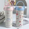 Salt Cat Creators 600ml Insulated Travel Mug With Handle And Straw For Office And Outdoor Use