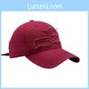 Streetwear Vintage Ripped Baseball Cap For Women With Embroidered Ethnic Motifs