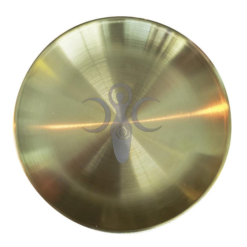 Messing Pentagramm Hand Altar Glocke Ritual Läuten für Wahrsagerei Meditation Pentakel Wicca Hexerei Zubehör für Tarot Zubehör