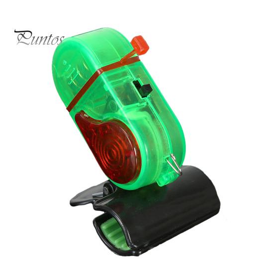 

Лампа сигналізації клювання з кліпсою 80dB нічний сигнал вудки Універсальний електронний індикатор клювання датчик удару Світлодіодна лампа рибальські аксесуари зелений