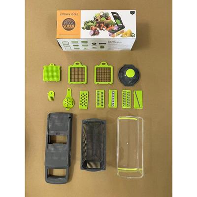 Multi-functional Vegetable Cutter, Home Peeling Potato Shredding Julienne Dicer Kitchen Rubbing Radish Grater Slicer