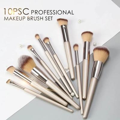 10 ks Sada štětců na make-up Štětec na make-up Měkký pudr Štětec na tvářenku Štětec na korektor Štětce na oční stíny Kosmetické štětce Nástroje pro krásu a make-up