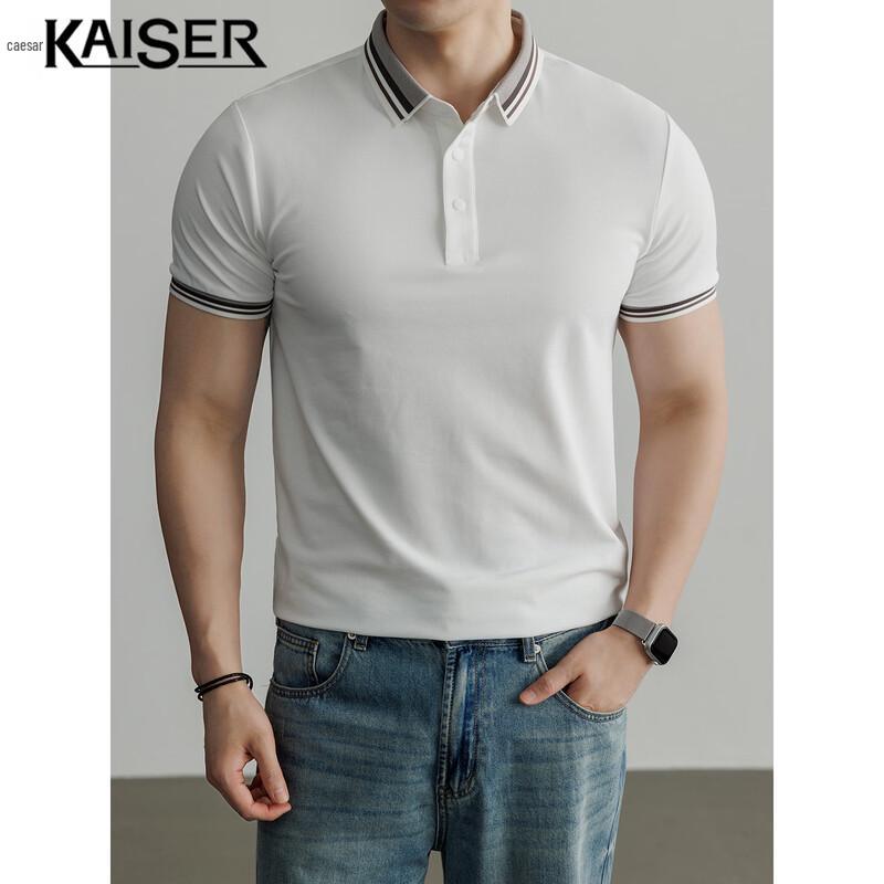 KAISER Men's Cool-Touch Antibacterial Polo Shirt