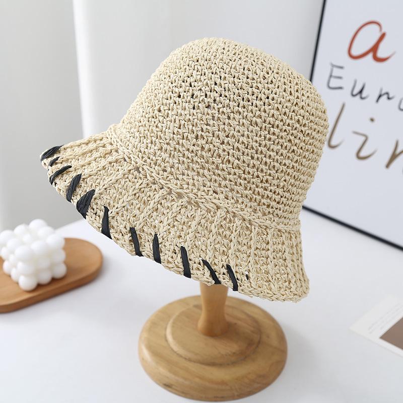 Spring and Summer Outdoor Breathable Travel Windproof Bucket Hat Solid Color Sunscreen Fisherman Hat Autumn Basin Hat