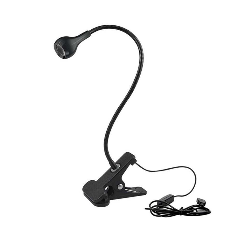 USB Clip-On Reading Light LED Flexible Bed Board Office Eye Caring Reading Lamp Warm Brightness