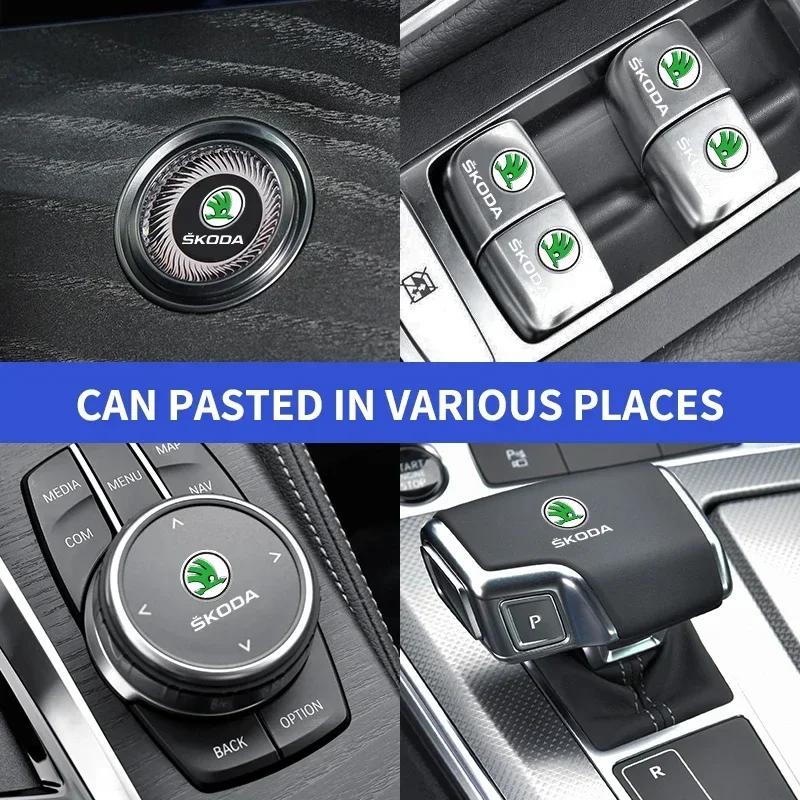 Window Lift Stickers Center Control Stickers Can Be Applied Randomly For Skoda Octavia Fabia Kamiq Kapoq Kodiaq Rapid Superb