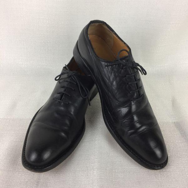 Androgyn Ganzleder Wholecut Mckay Konstruktion Business-Schuhe Schwarz Größe 41.5 Herren(GEBRAUCHT)