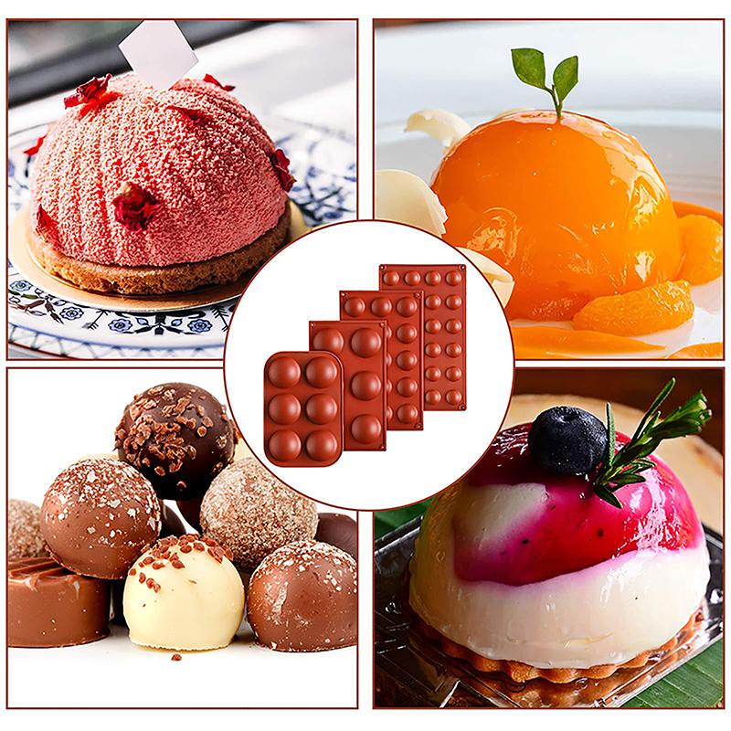 1PC Ball Round Half Sphere Silicone Molds For DIY Baking Pudding Mousse Chocolate Cake Mold Handmade Kitchen Accessories Tool