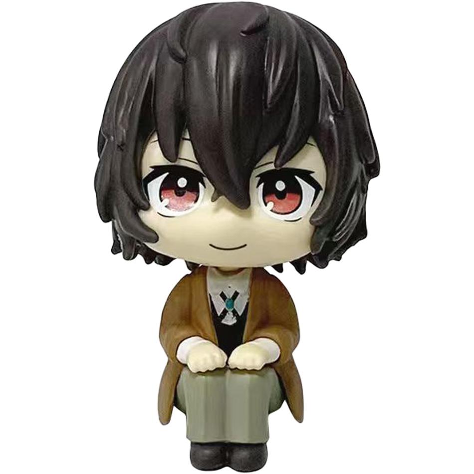 Bungou Stray Dogs Chibi Nakajima Atsushi And Dazai Osamu PVC Action Figure Collectible Model Toy Gift