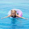 Transparent Sparkle Swim Tube with Sequins, Summer Beach Party Floatie for Water Play