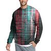 Men's Casual Fashion Printed Round Neck Pullover Sweatshirt