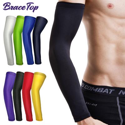 1 Pcs Breathable Quick Dry UV Protection Running Arm Sleeves Basketball Elbow Pad Sports Cycling Arm Warmers