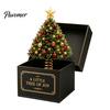 Festive Holiday Decorations Christmas Magic Gift Box, Spring-Loaded Pop-Up 3D Santa Small Presents Claus Snowman Angel Elk Trick Box for Xmas Parties,
