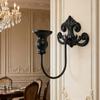 Decorative Wall Art Vintage Iron Candle Holder Functional Vintage Style
